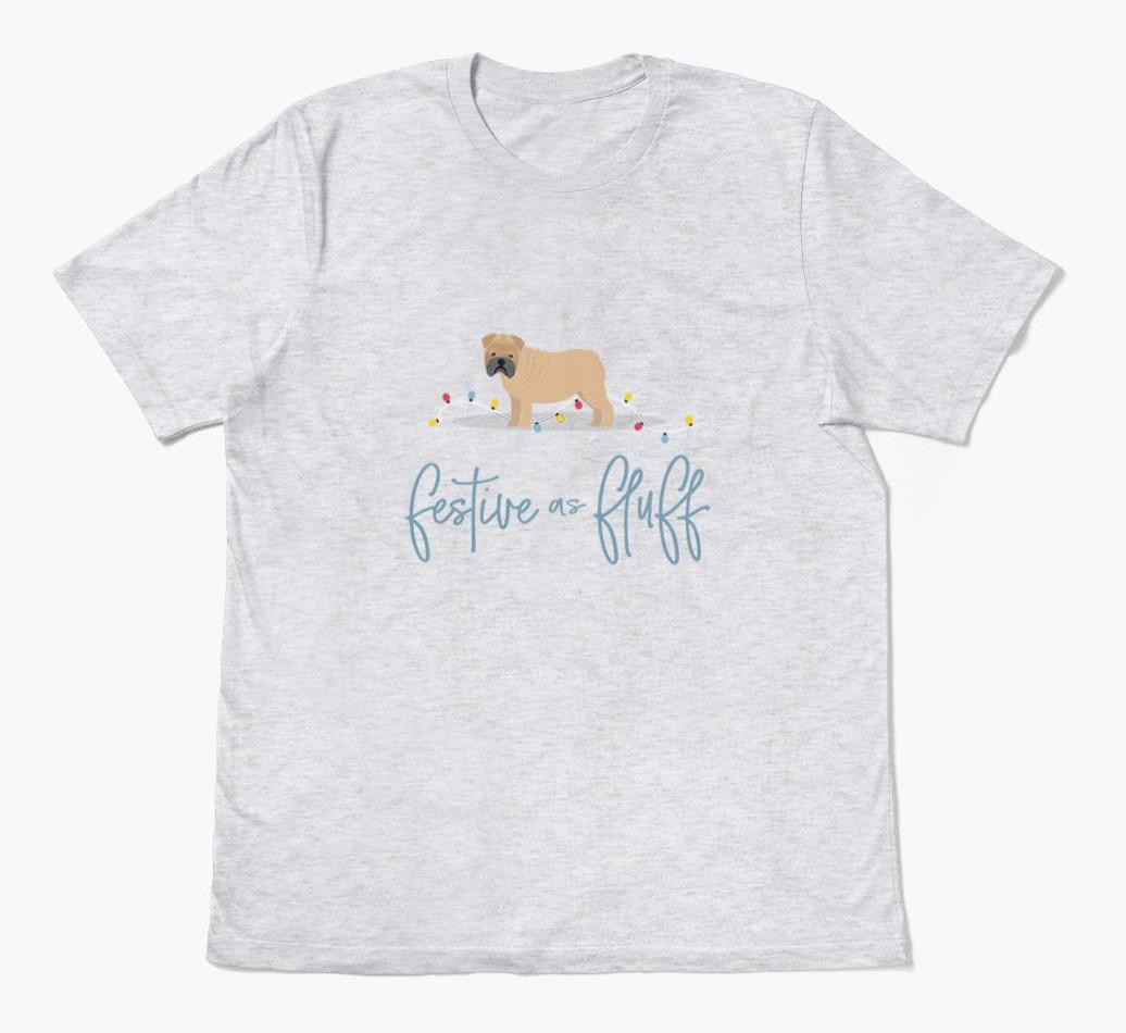 'Festive As Fluff' - Personalized {breedFullName} Adult T-Shirt