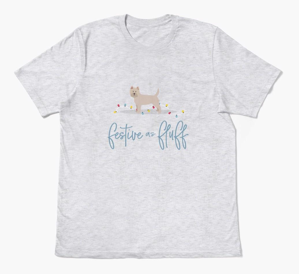 'Festive As Fluff' - Personalized {breedFullName} Adult T-Shirt