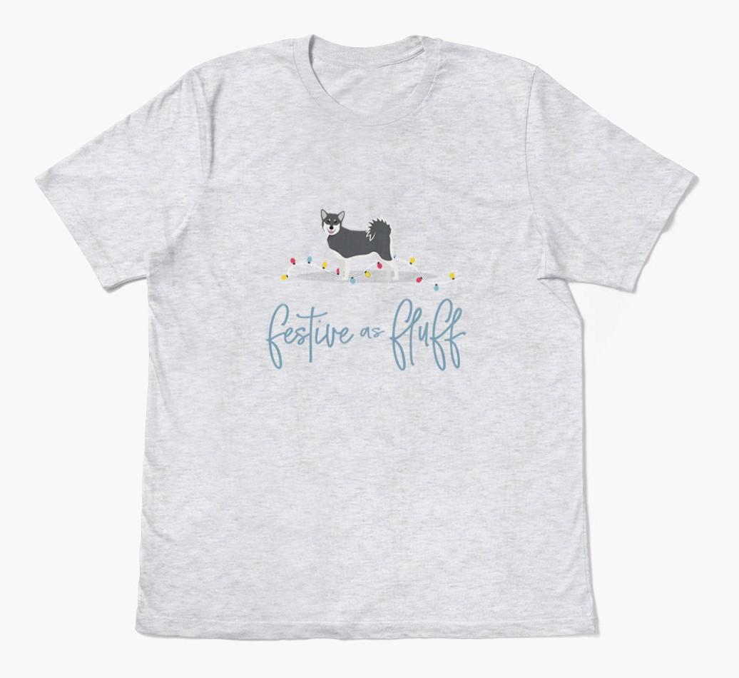 'Festive As Fluff' - Personalized {breedFullName} Adult T-Shirt