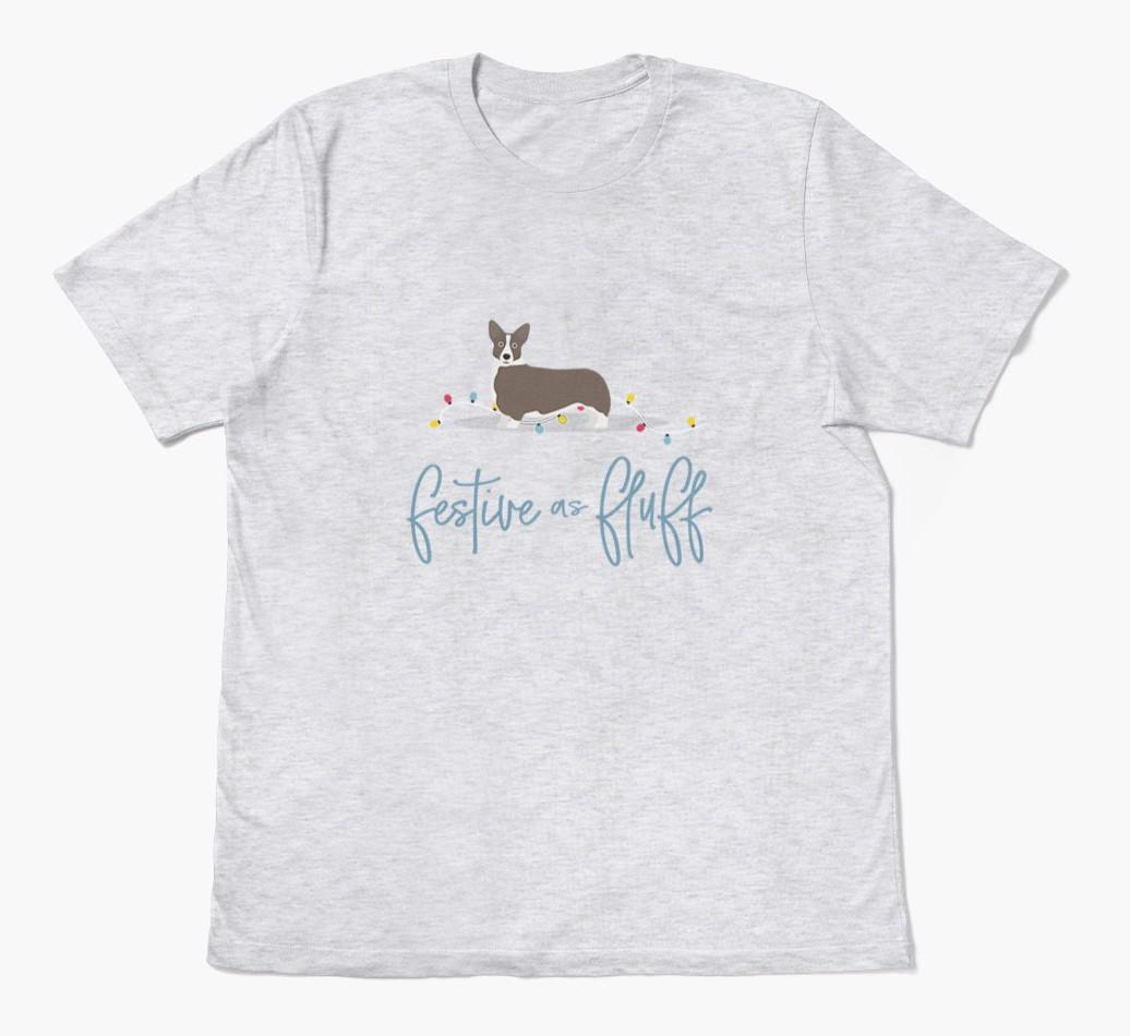 'Festive As Fluff' - Personalized {breedFullName} Adult T-Shirt