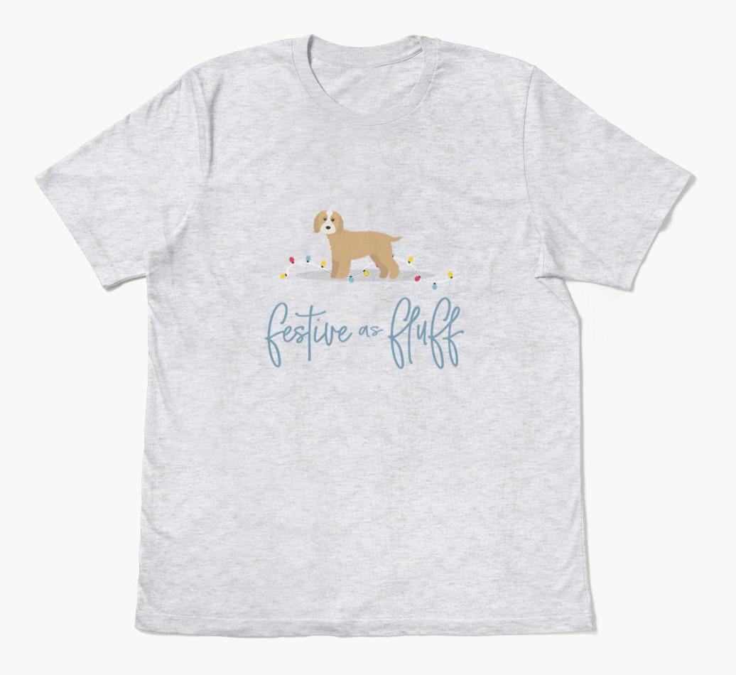 'Festive As Fluff' - Personalized {breedFullName} Adult T-Shirt