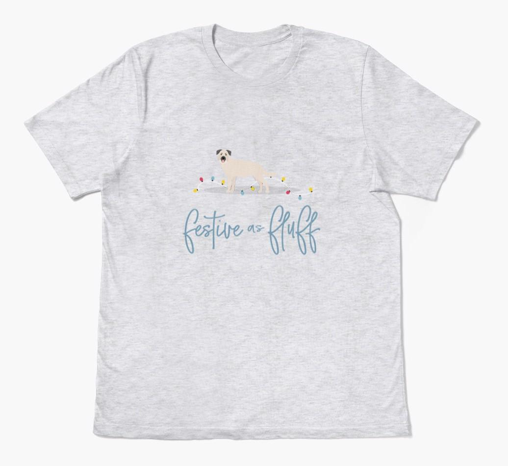'Festive As Fluff' - Personalized {breedFullName} Adult T-Shirt