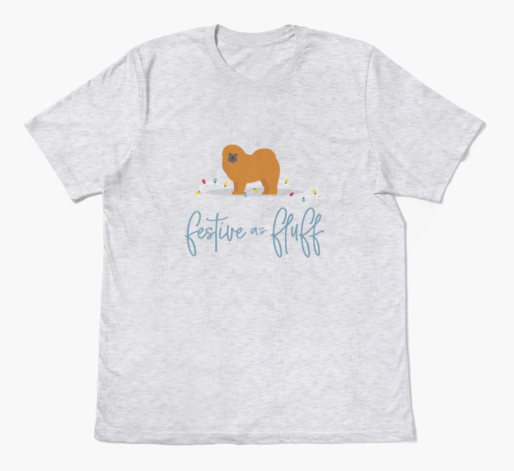 'Festive As Fluff' - Personalized {breedFullName} Adult T-Shirt