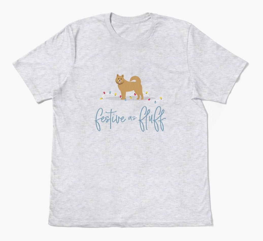 'Festive As Fluff' - Personalized {breedFullName} Adult T-Shirt