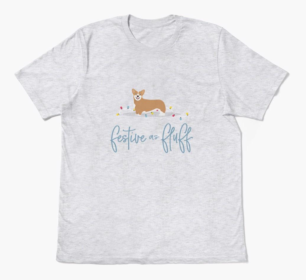 'Festive As Fluff' - Personalized {breedFullName} Adult T-Shirt