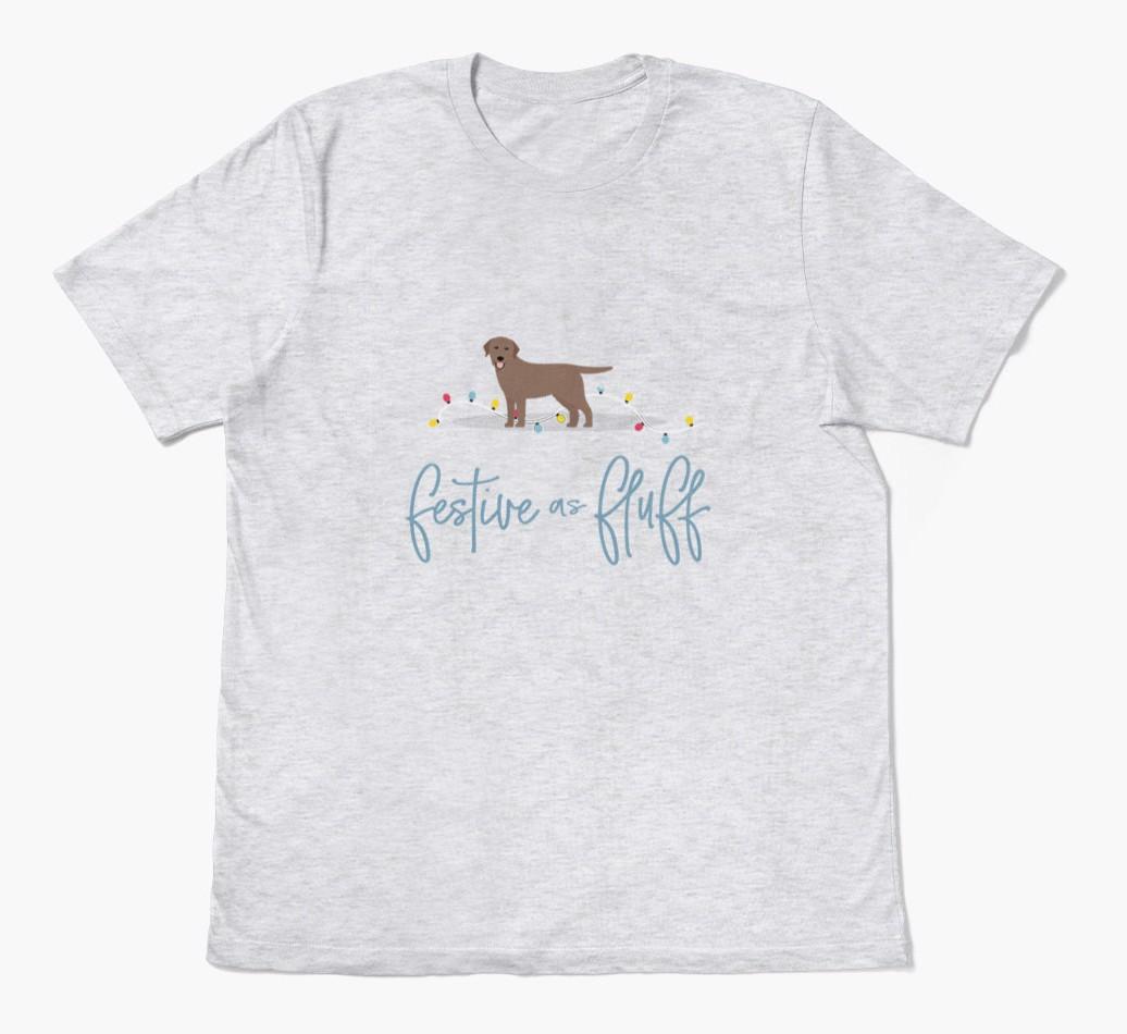 'Festive As Fluff' - Personalized {breedFullName} Adult T-Shirt