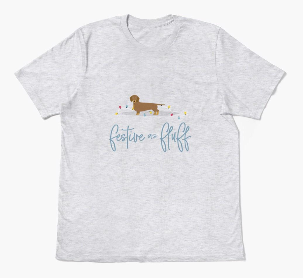 'Festive As Fluff' - Personalized {breedFullName} Adult T-Shirt