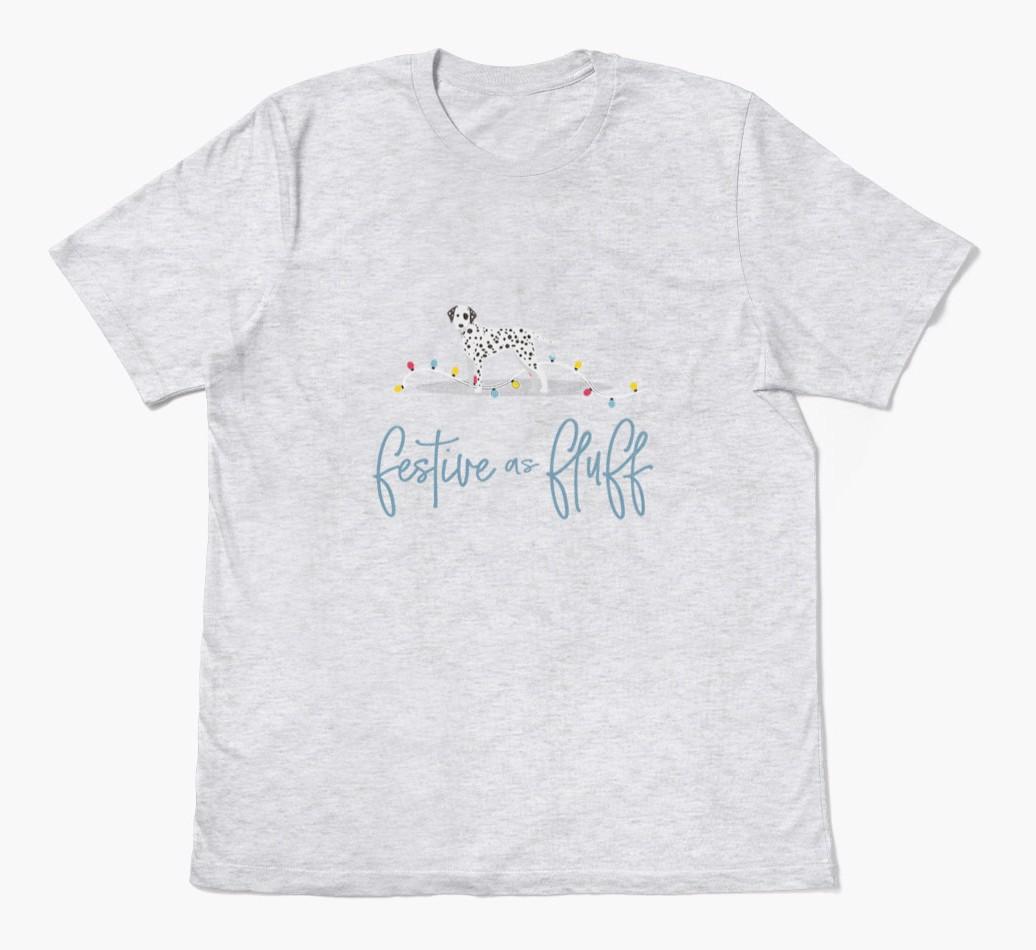 'Festive As Fluff' - Personalized {breedFullName} Adult T-Shirt