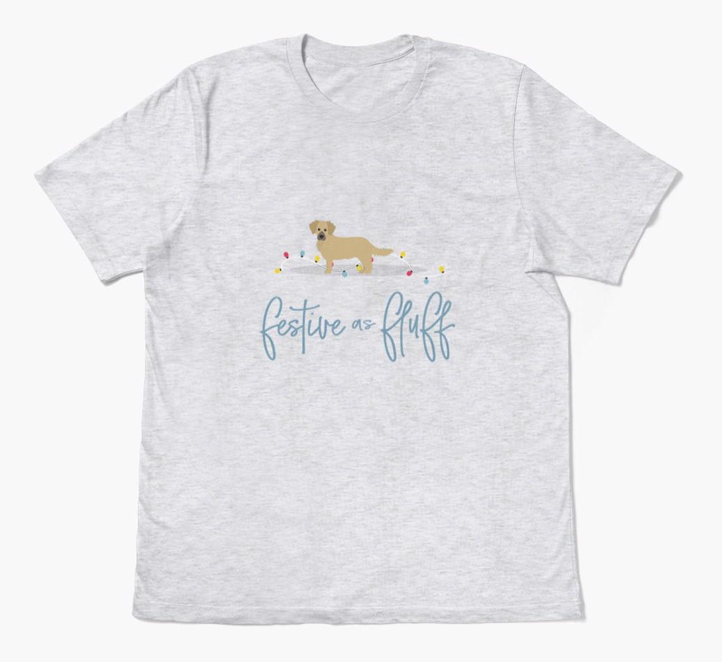 'Festive As Fluff' - Personalized {breedFullName} Adult T-Shirt