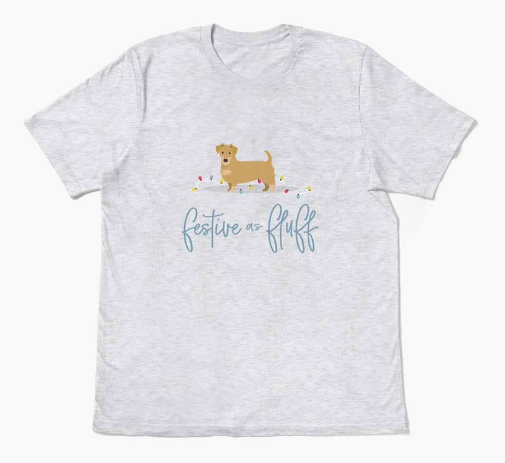 'Festive As Fluff' - Personalized {breedFullName} Adult T-Shirt