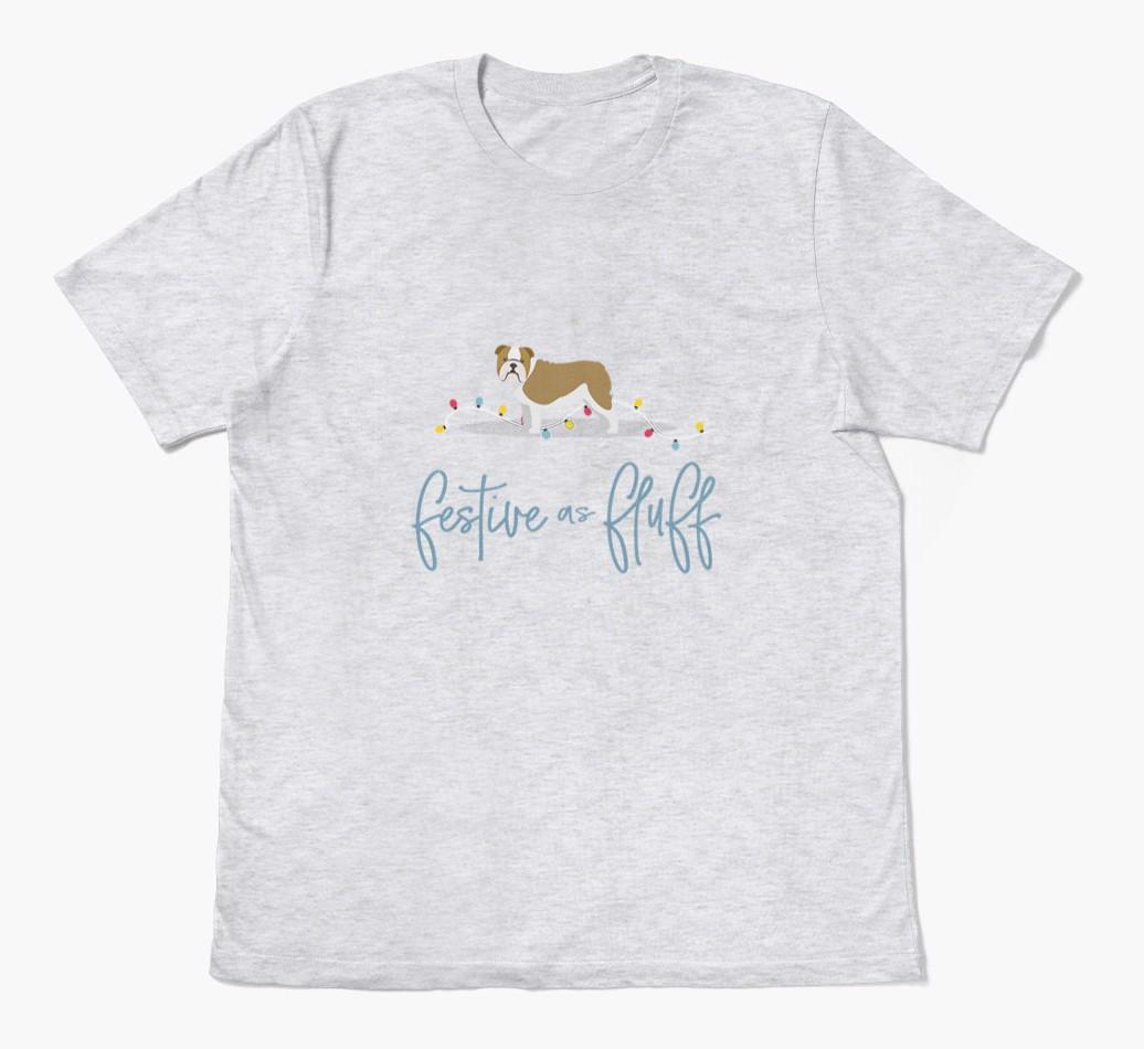 'Festive As Fluff' - Personalized {breedFullName} Adult T-Shirt