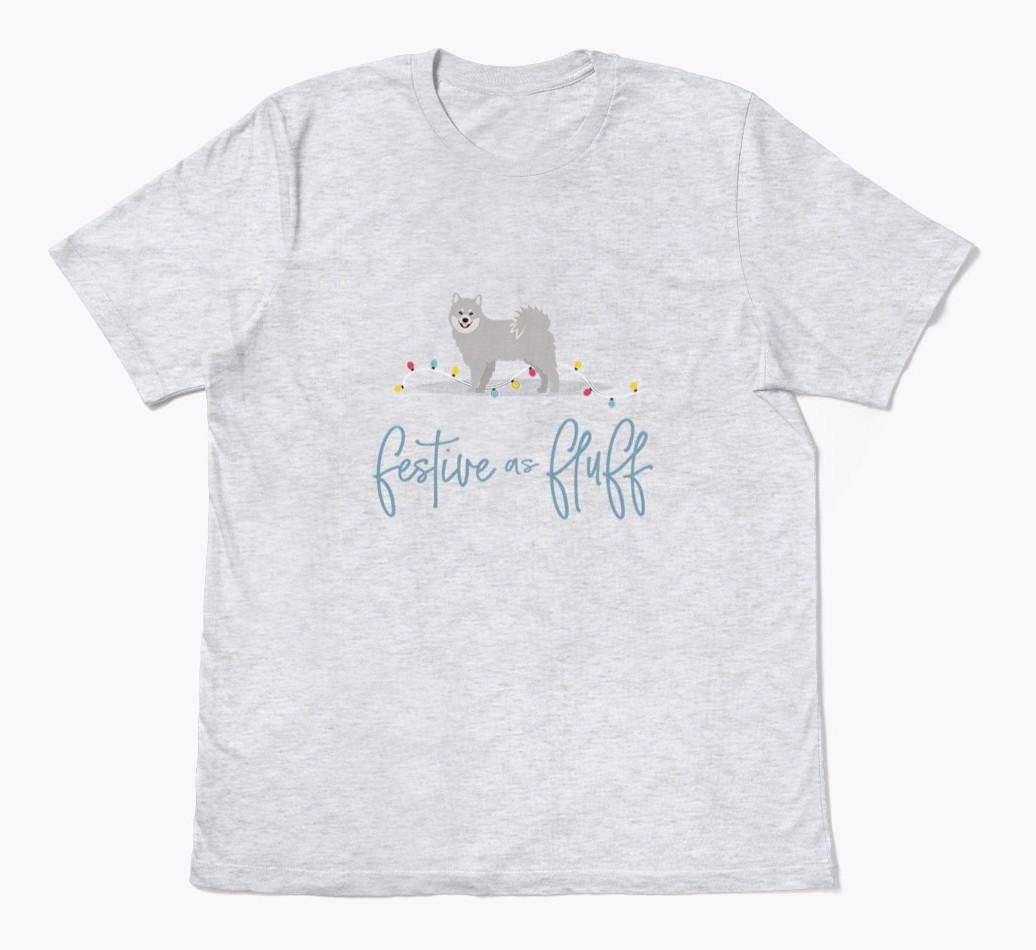 'Festive As Fluff' - Personalized {breedFullName} Adult T-Shirt