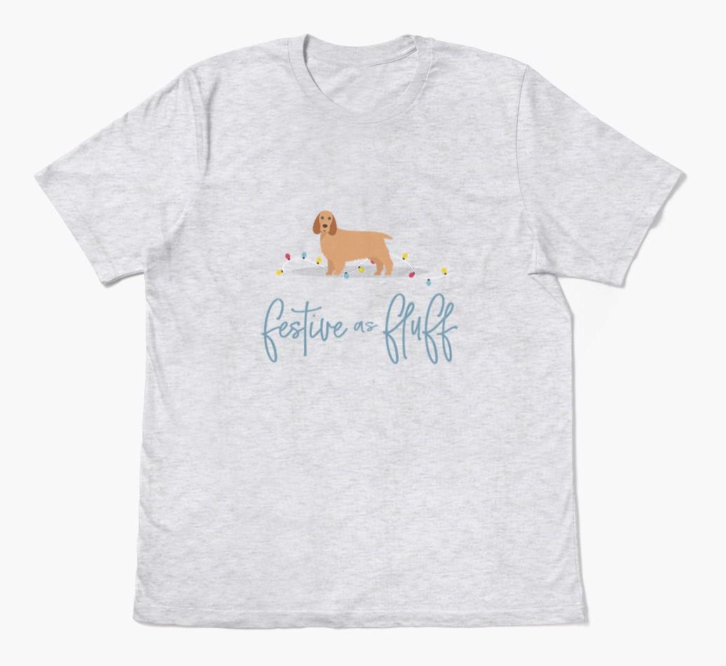 'Festive As Fluff' - Personalized {breedFullName} Adult T-Shirt