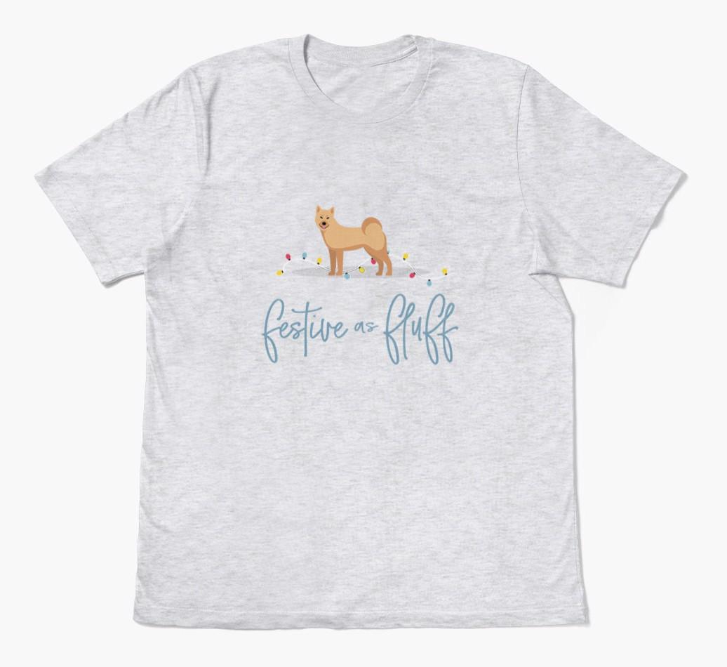 'Festive As Fluff' - Personalized {breedFullName} Adult T-Shirt