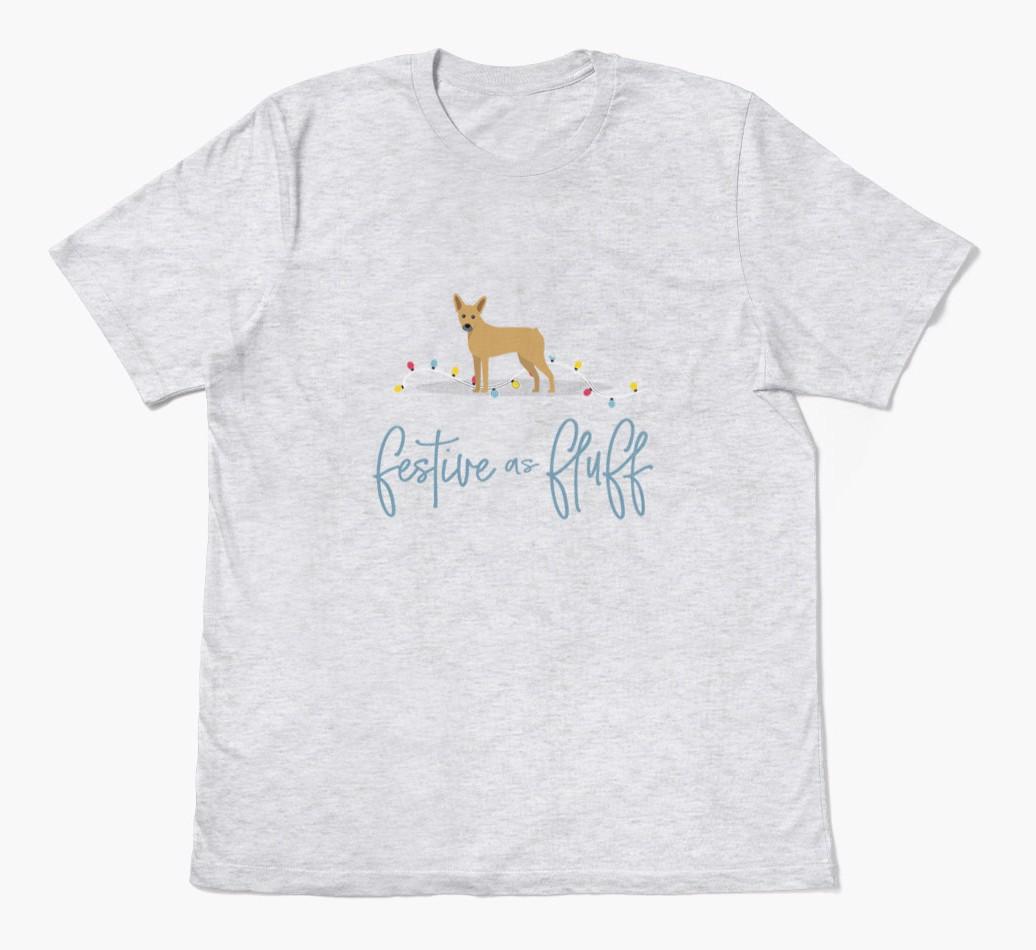 'Festive As Fluff' - Personalized {breedFullName} Adult T-Shirt