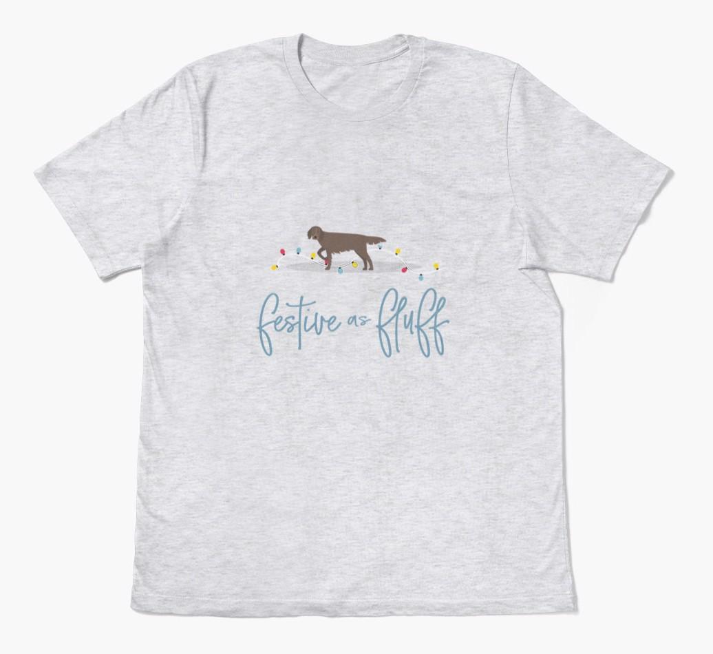 'Festive As Fluff' - Personalized {breedFullName} Adult T-Shirt