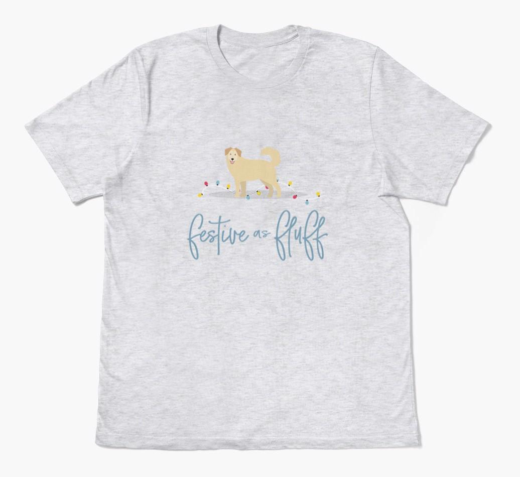'Festive As Fluff' - Personalized {breedFullName} Adult T-Shirt