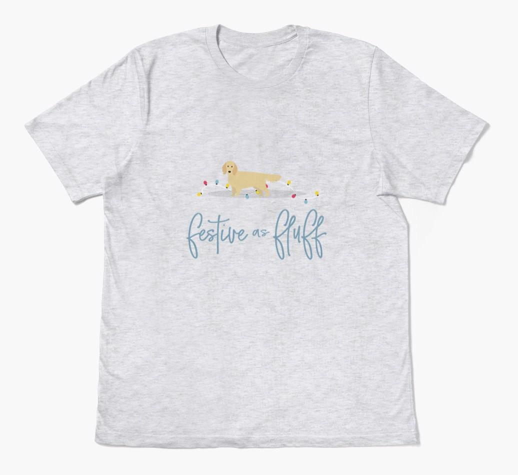 'Festive As Fluff' - Personalized {breedFullName} Adult T-Shirt