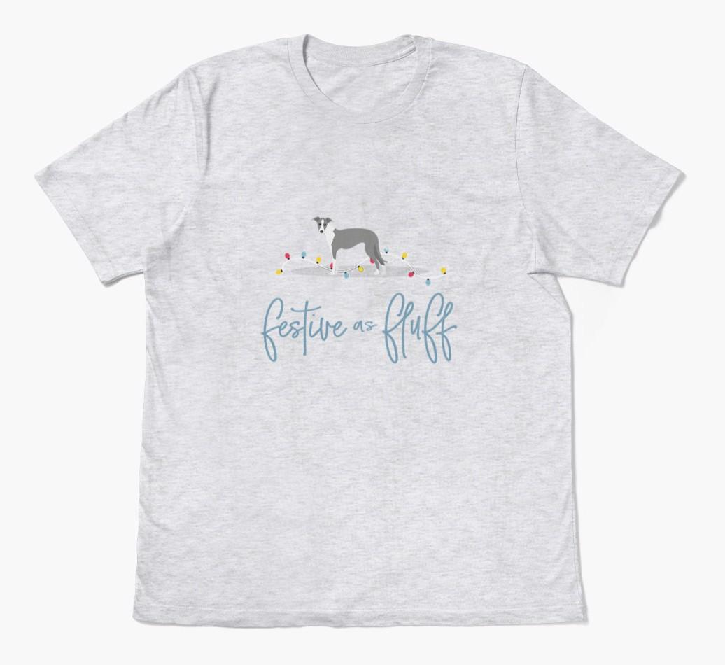 'Festive As Fluff' - Personalized {breedFullName} Adult T-Shirt