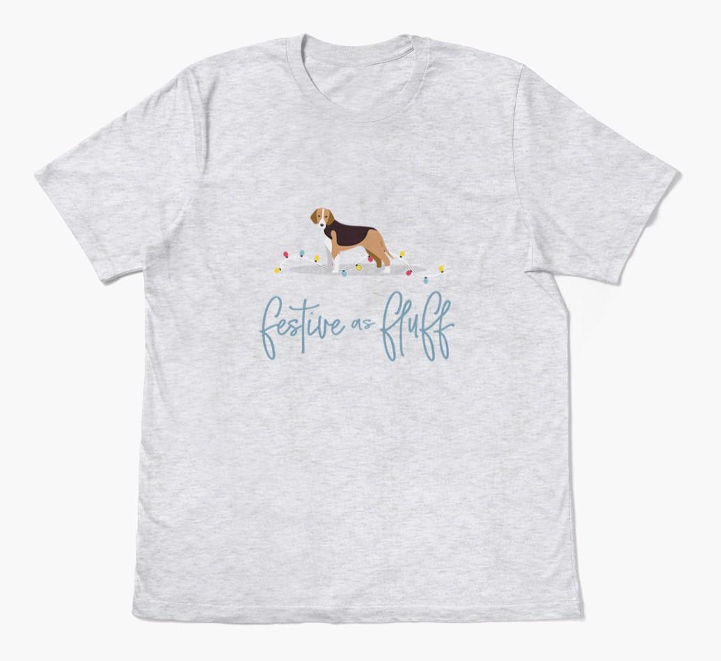 'Festive As Fluff' - Personalized {breedFullName} Adult T-Shirt