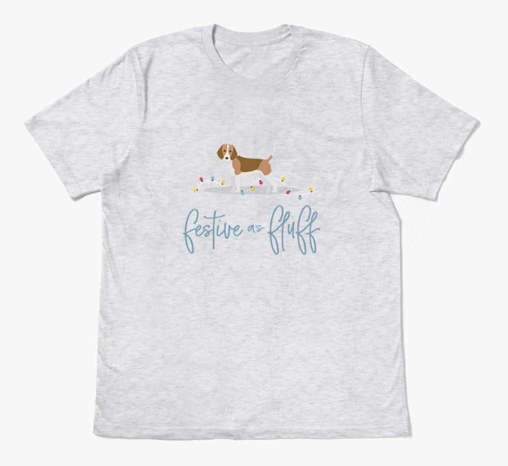 'Festive As Fluff' - Personalized {breedFullName} Adult T-Shirt