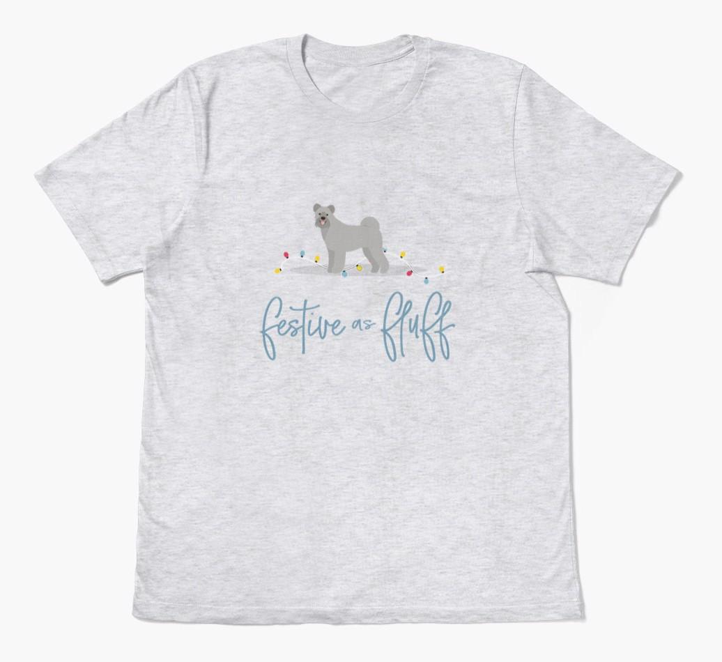 'Festive As Fluff' - Personalized {breedFullName} Adult T-Shirt