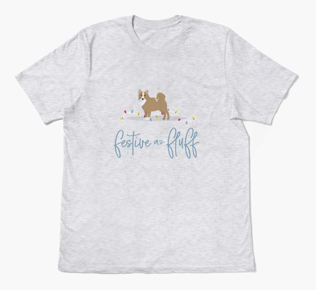 'Festive As Fluff' - Personalized {breedFullName} Adult T-Shirt