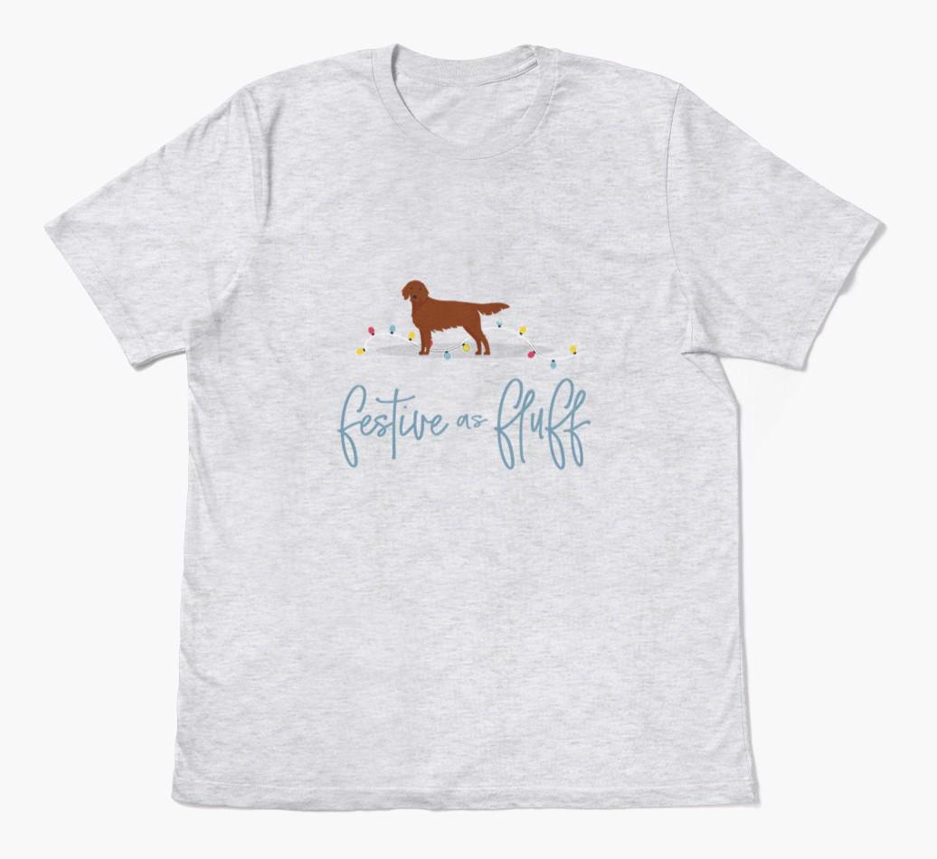 'Festive As Fluff' - Personalized {breedFullName} Adult T-Shirt