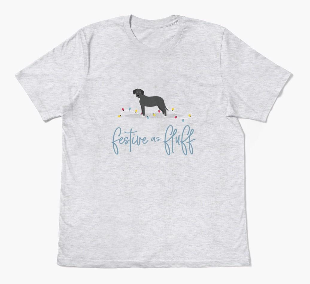'Festive As Fluff' - Personalized {breedFullName} Adult T-Shirt