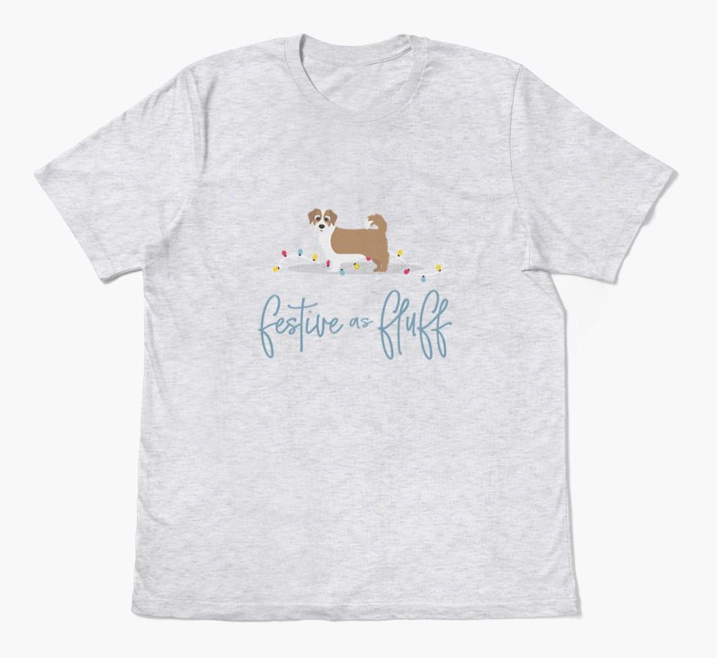'Festive As Fluff' - Personalized {breedFullName} Adult T-Shirt
