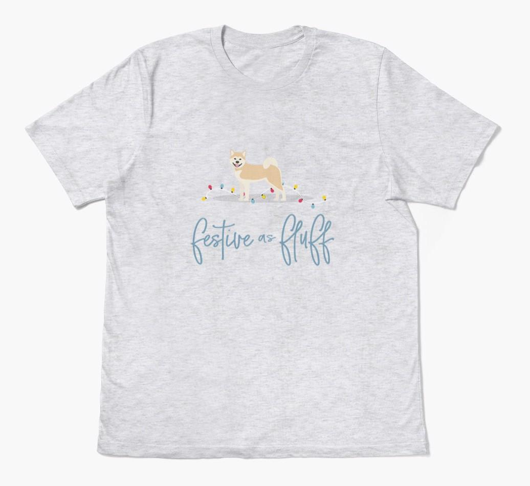 'Festive As Fluff' - Personalized {breedFullName} Adult T-Shirt