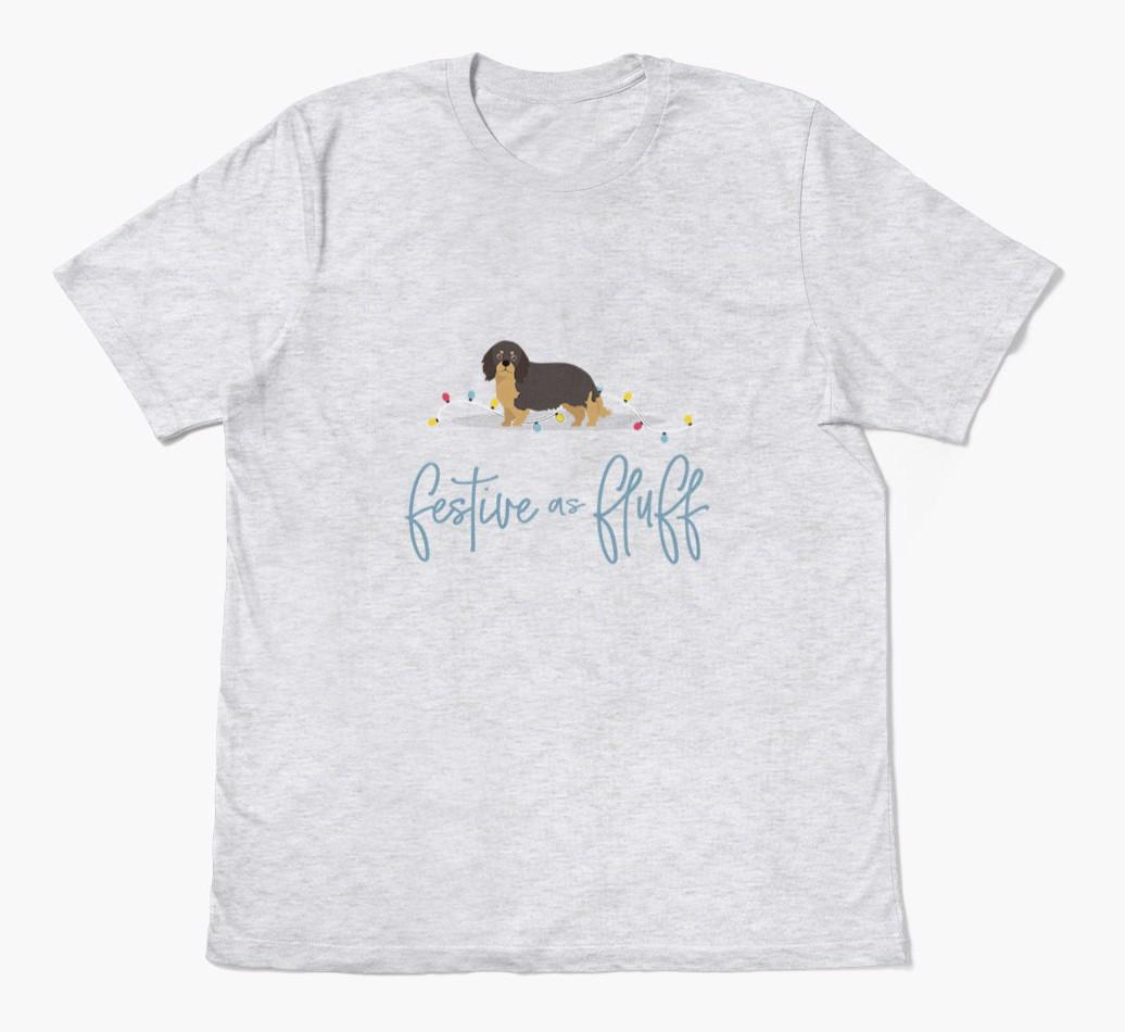 'Festive As Fluff' - Personalized {breedFullName} Adult T-Shirt