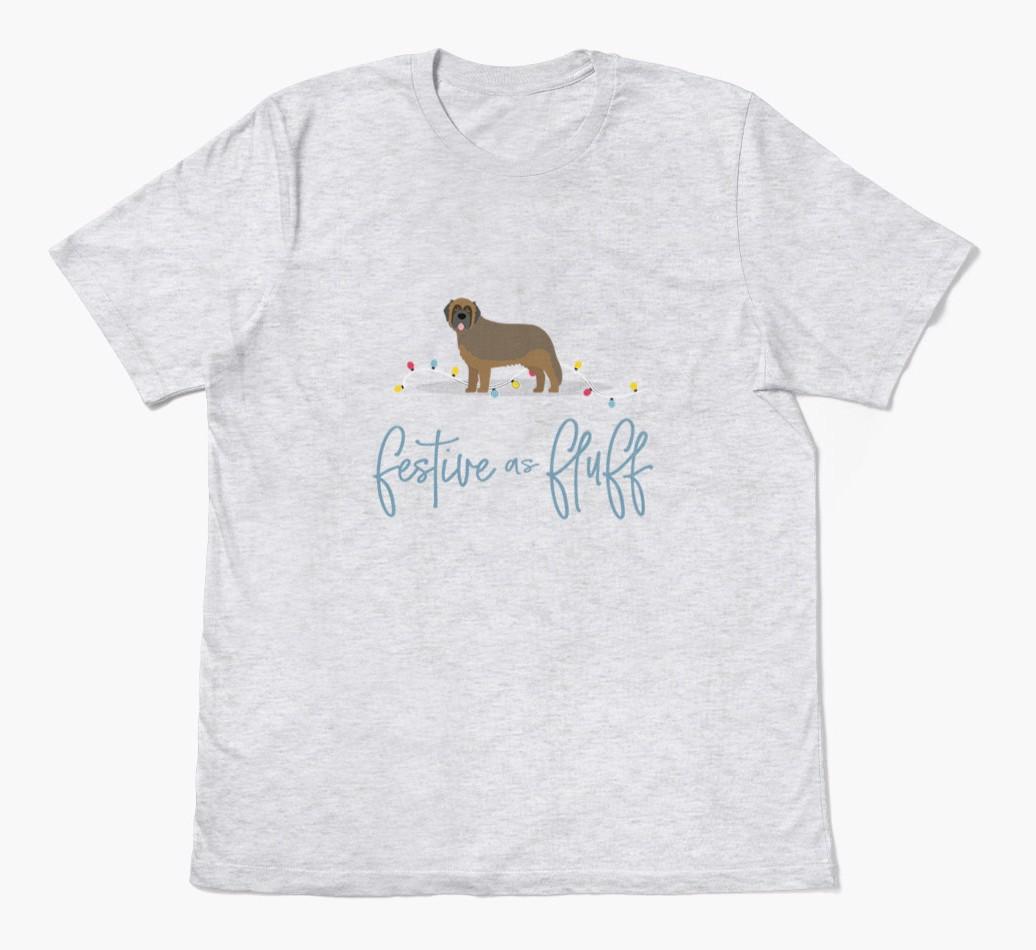 'Festive As Fluff' - Personalized {breedFullName} Adult T-Shirt