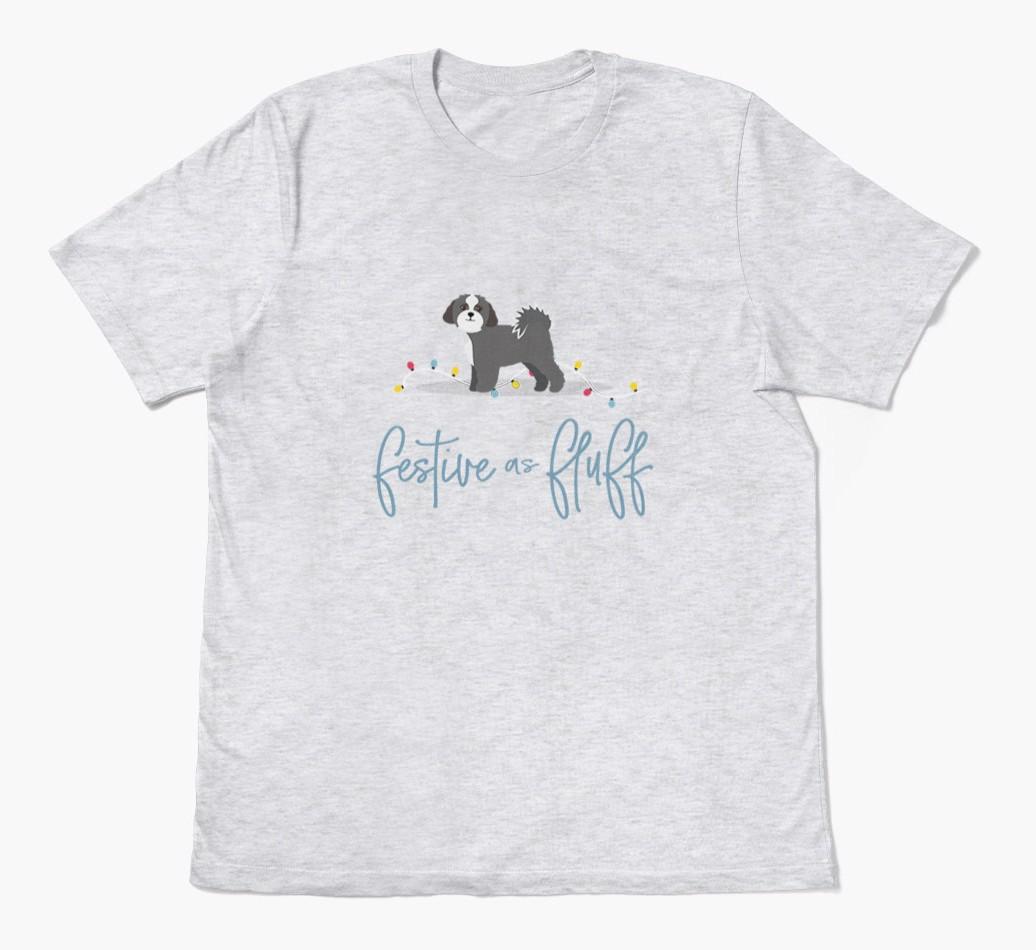 'Festive As Fluff' - Personalized {breedFullName} Adult T-Shirt