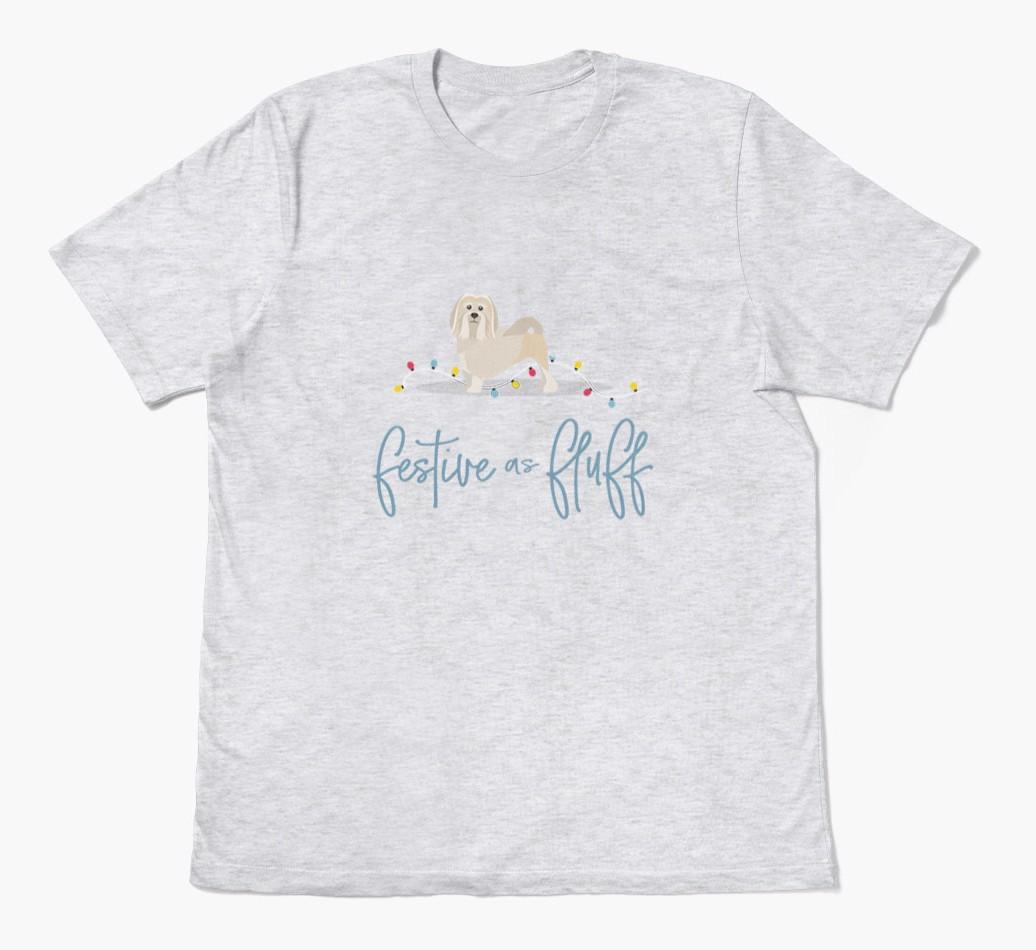 'Festive As Fluff' - Personalized {breedFullName} Adult T-Shirt
