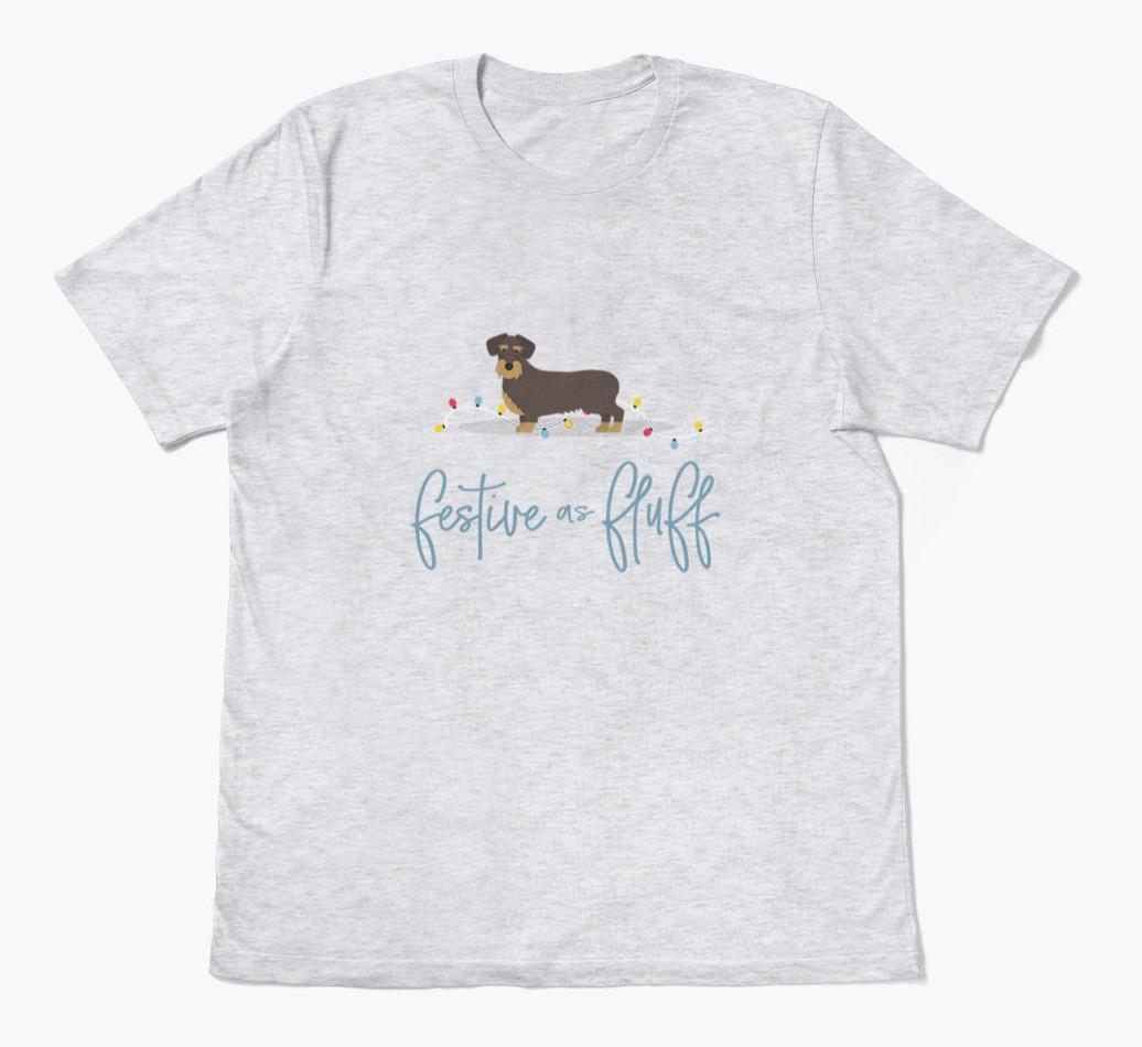 'Festive As Fluff' - Personalized {breedFullName} Adult T-Shirt