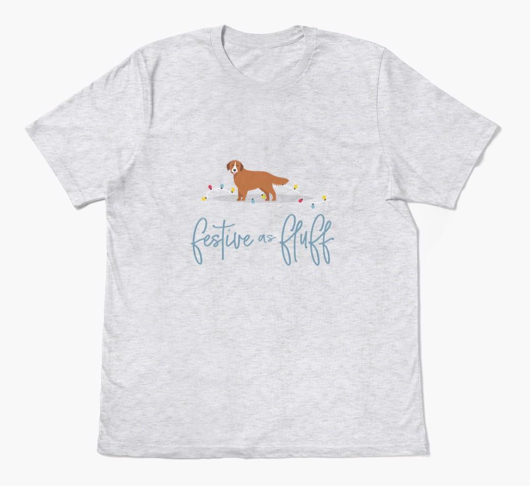 'Festive As Fluff' - Personalised {breedFullName} Adult T-Shirt