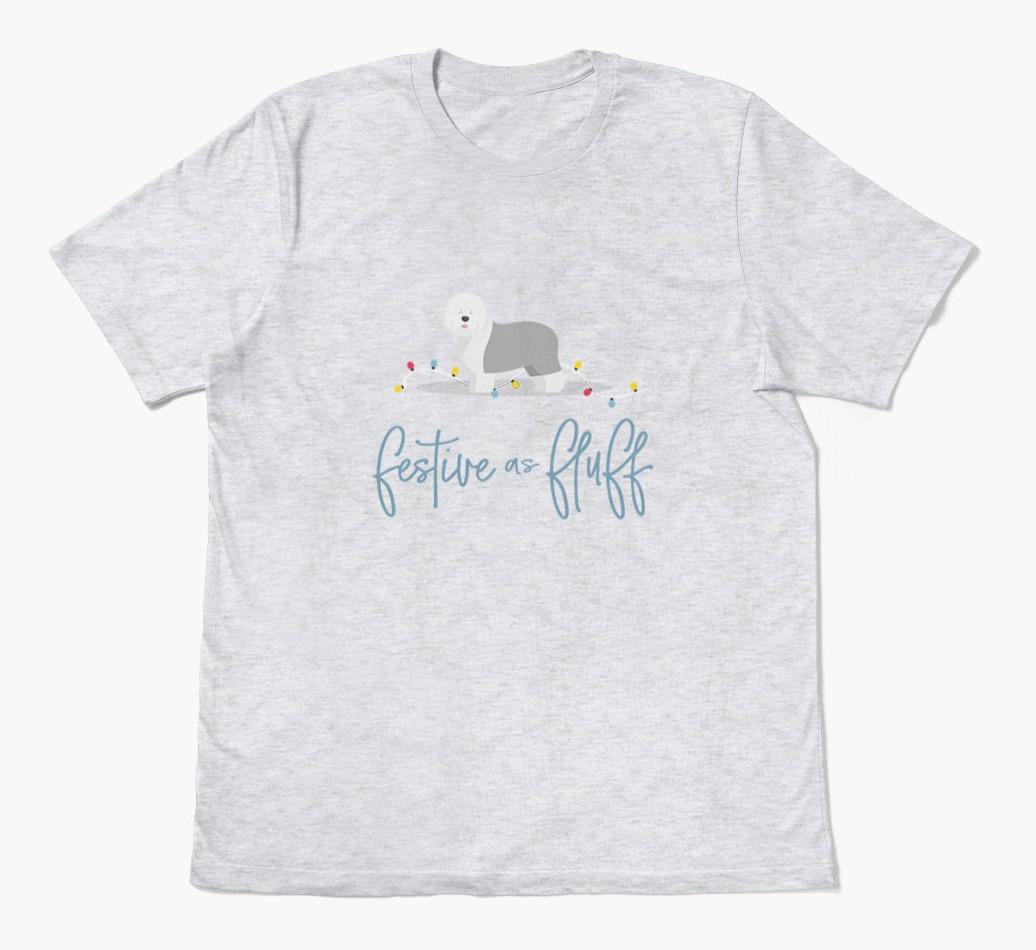 'Festive As Fluff' - Personalized {breedFullName} Adult T-Shirt