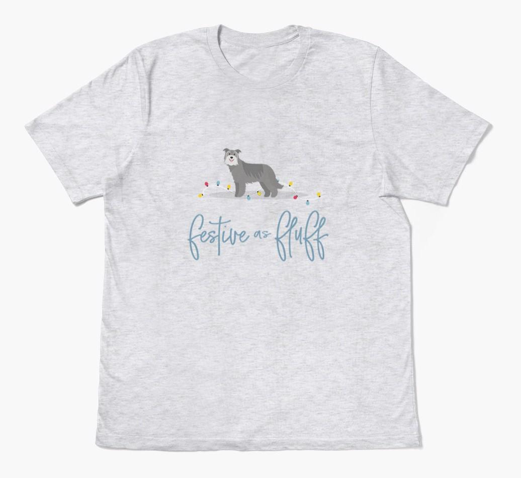 'Festive As Fluff' - Personalized {breedFullName} Adult T-Shirt