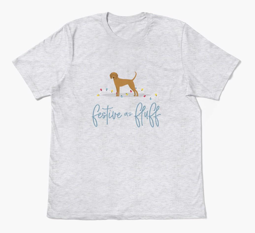 'Festive As Fluff' - Personalized {breedFullName} Adult T-Shirt