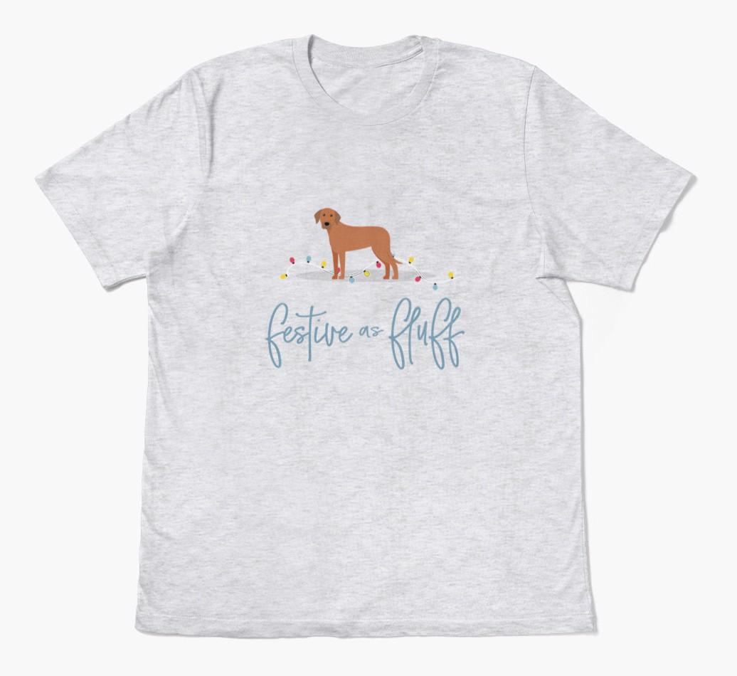 'Festive As Fluff' - Personalized {breedFullName} Adult T-Shirt
