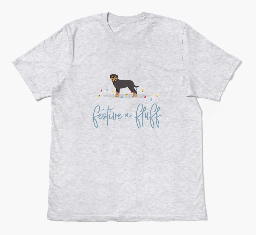 'Festive As Fluff' - Personalized {breedFullName} Adult T-Shirt