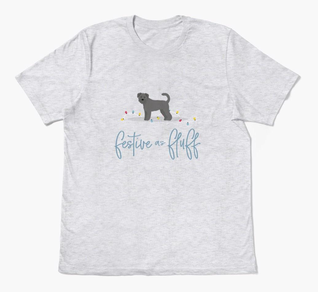 'Festive As Fluff' - Personalized {breedFullName} Adult T-Shirt