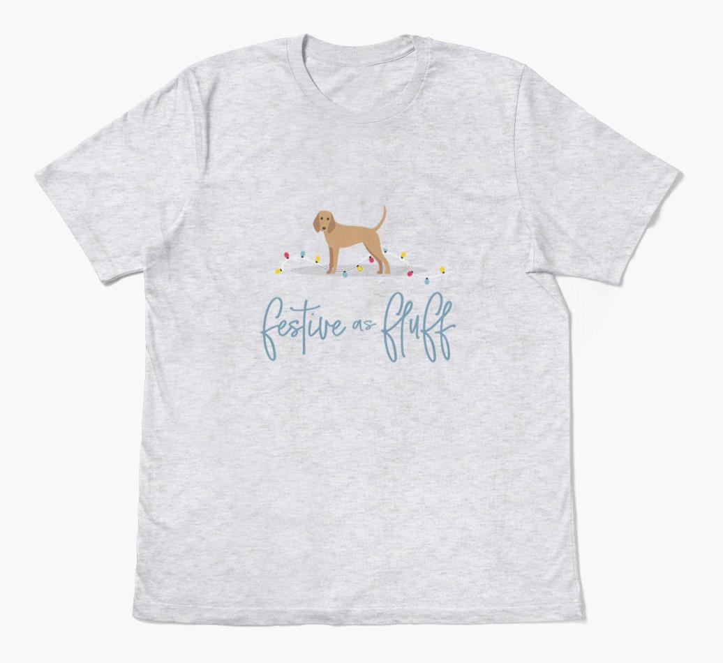 'Festive As Fluff' - Personalized {breedFullName} Adult T-Shirt
