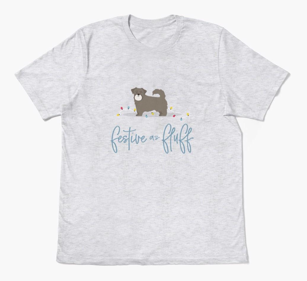 'Festive As Fluff' - Personalized {breedFullName} Adult T-Shirt