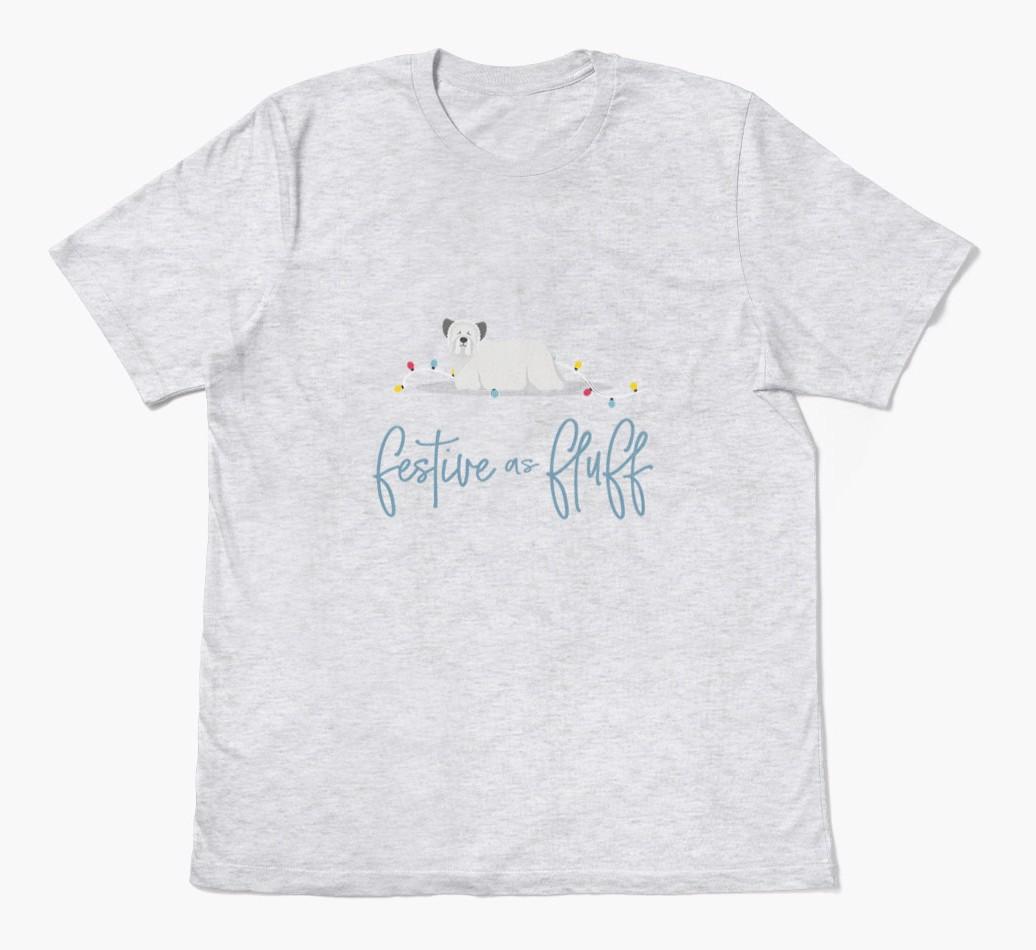 'Festive As Fluff' - Personalized {breedFullName} Adult T-Shirt