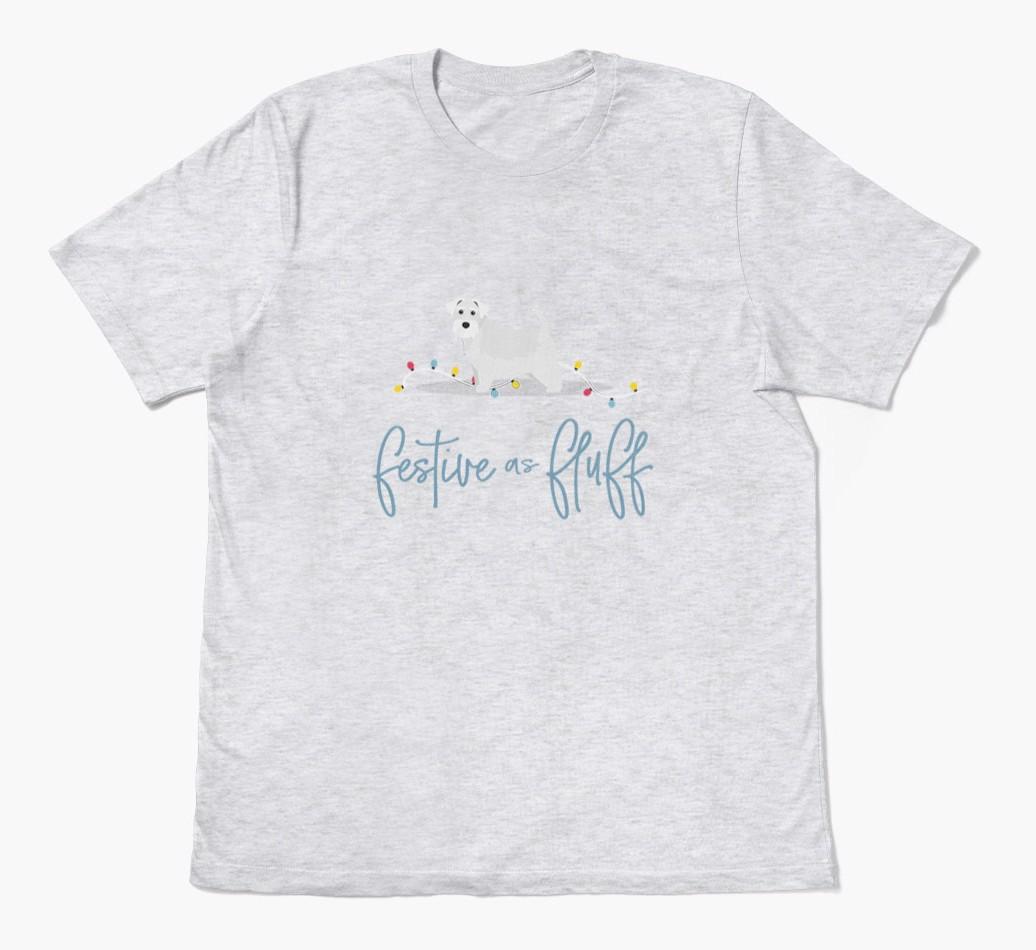 'Festive As Fluff' - Personalized {breedFullName} Adult T-Shirt