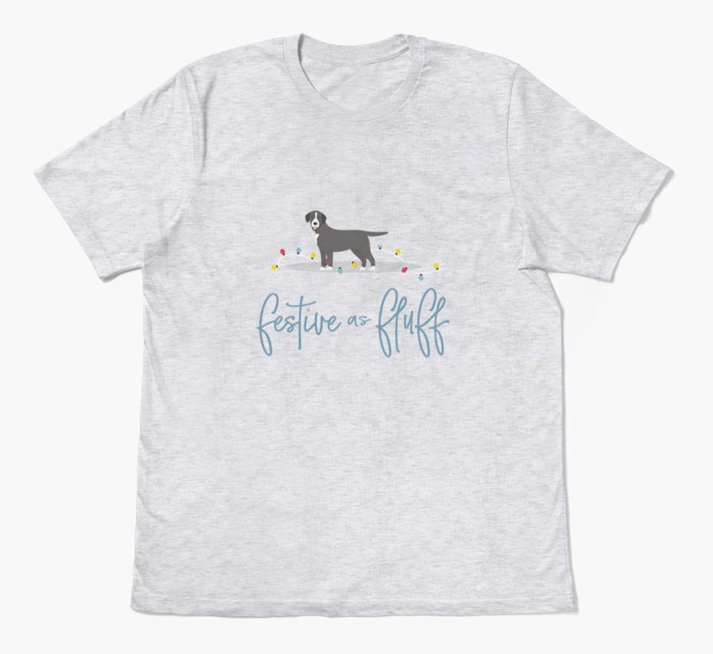 'Festive As Fluff' - Personalized {breedFullName} Adult T-Shirt