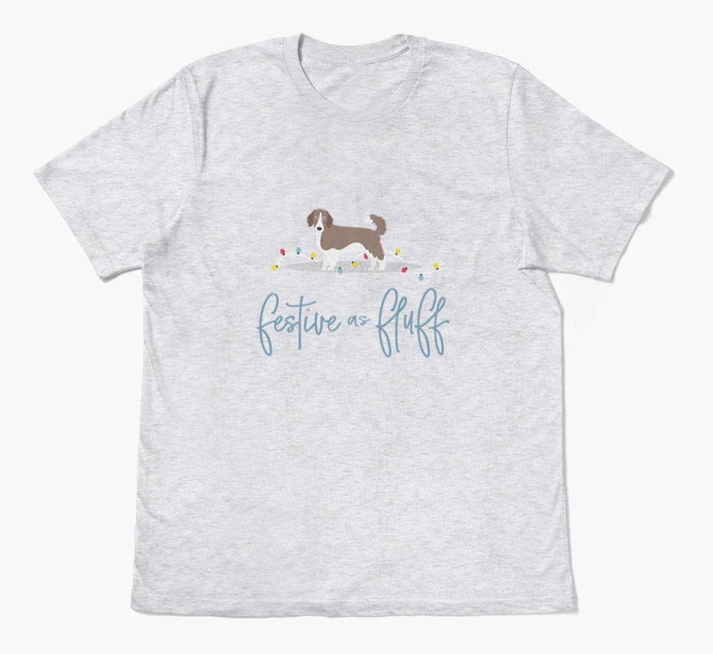 'Festive As Fluff' - Personalized {breedFullName} Adult T-Shirt