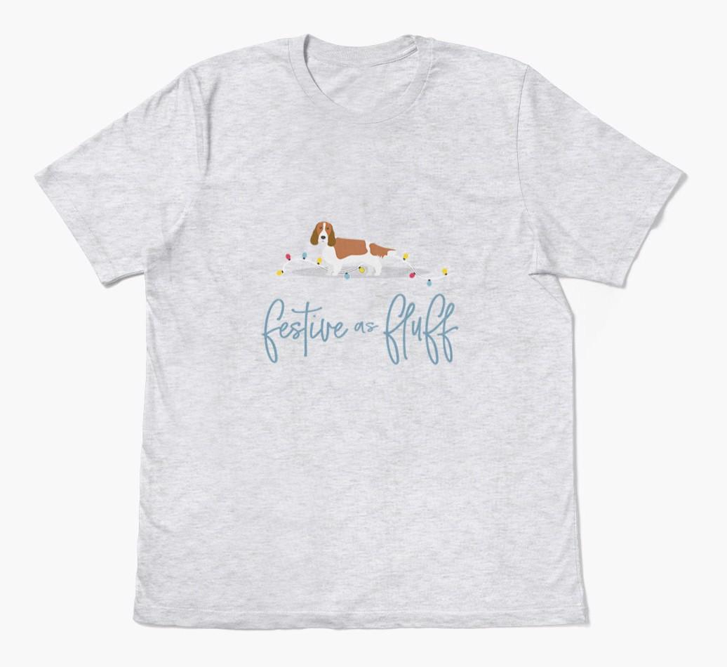 'Festive As Fluff' - Personalized {breedFullName} Adult T-Shirt